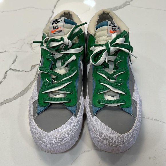 Nike Blazer low Sacai medium grey/classic green - Picture 3 of 11